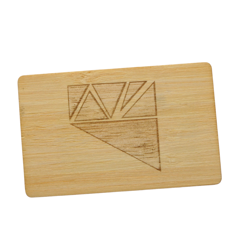 The Kordicard - Customizable Business Card - Bamboo Finish | Digital | NFC | Tap & Connect