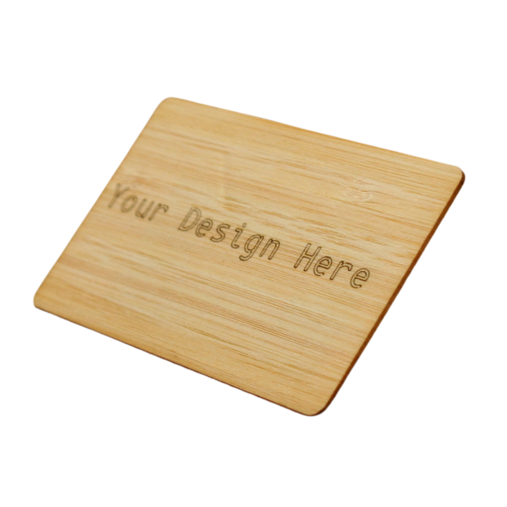 The Kordicard - Customizable Business Card - Bamboo Finish | Digital | NFC | Tap & Connect