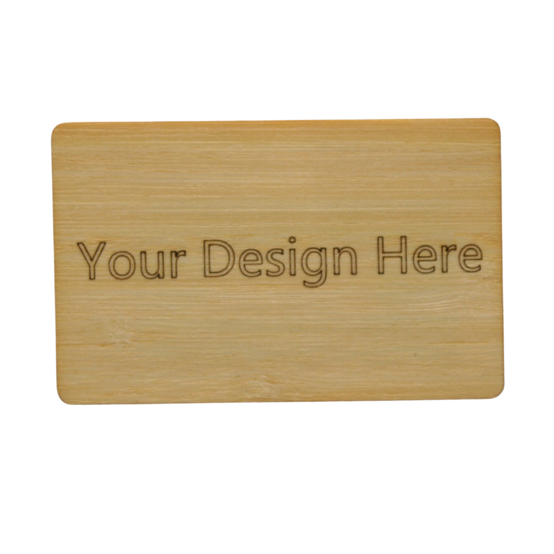 The Kordicard - Customizable Business Card - Bamboo Finish | Digital | NFC | Tap & Connect