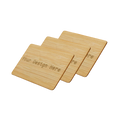 The Kordicard - Customizable Digital Card x3 - Bamboo Finish | Business | NFC | Tap & Connect